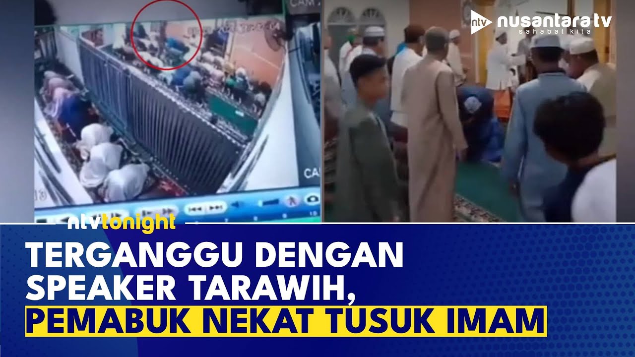 Ngeri! Detik-detik Pria Mabuk Tusuk Imam Masjid di Samarinda Pakai Sajam | NTV TONIGHT