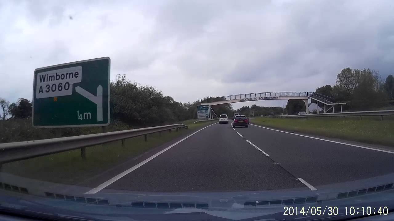 Driving into Bournemouth (part 3) from the North and East
