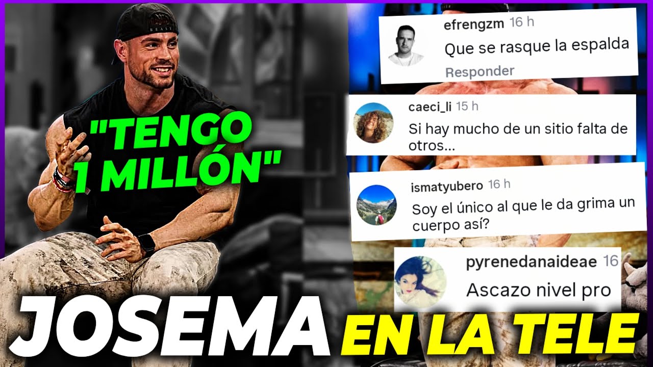 JOSEMA en LA TELE ¿Cuánto gana? Comida, problemas de culturista...