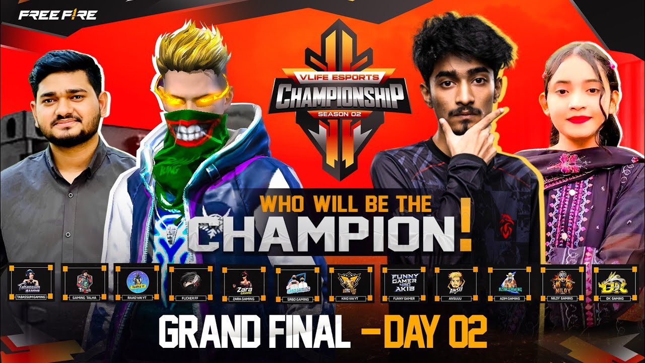 [🔴LIVE] VLIFE ESPORTS CHAMPIONSHIP S-2 | GRAND FINAL DAY-02@raadvaiyt829 @ZaraGamiing @Flickerz7