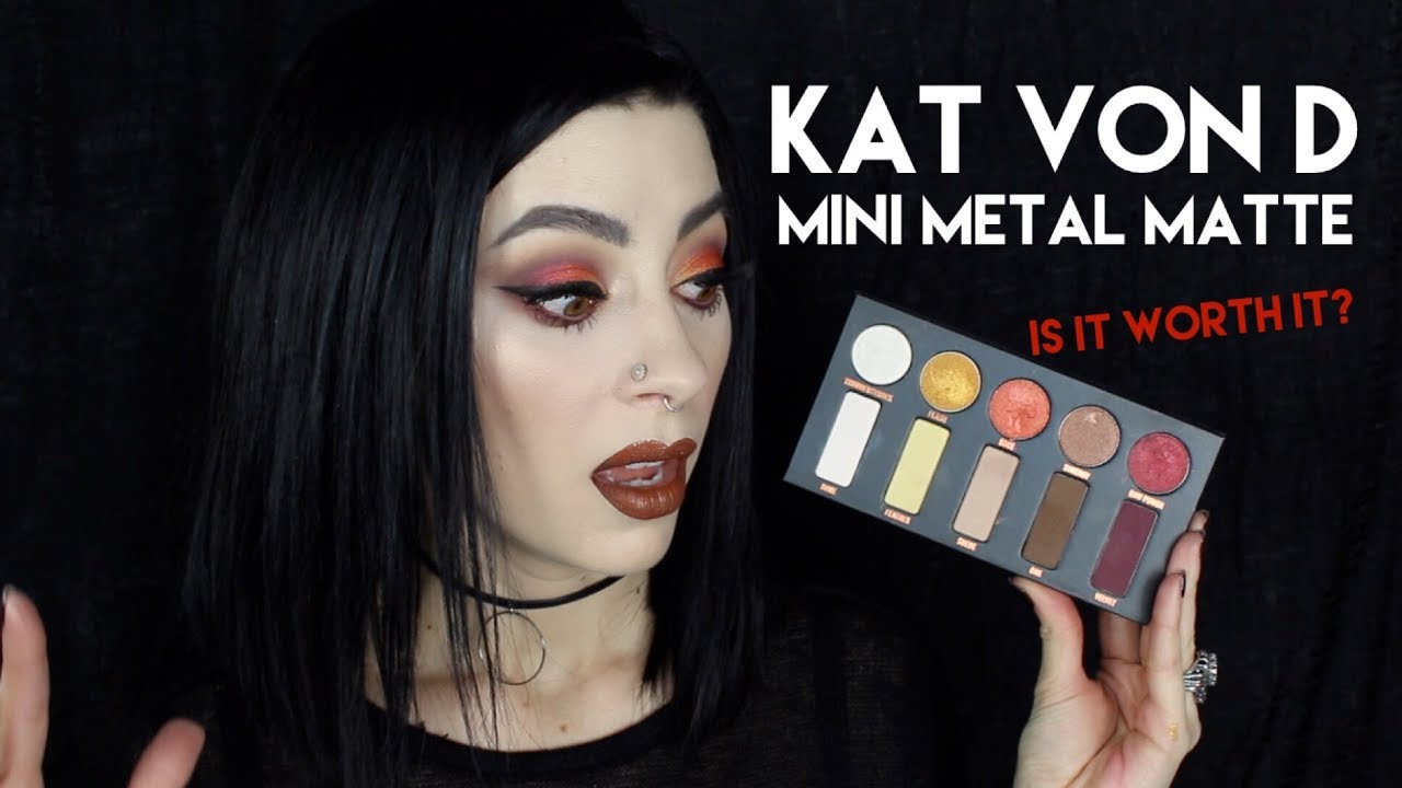 Kat Von D Mini Metal Matte Palette | First Impressions Makeup Look