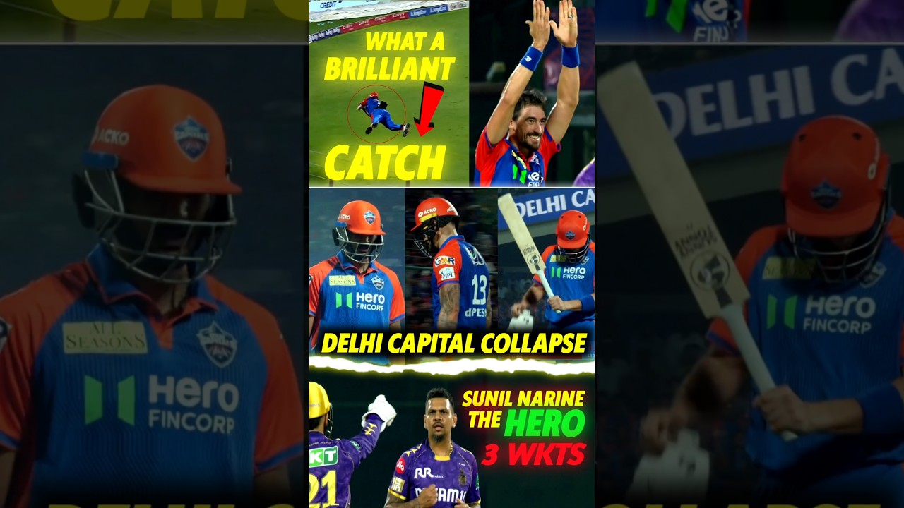 KKR vs DC 🥶 Match के TOP 5 MOMENTS
