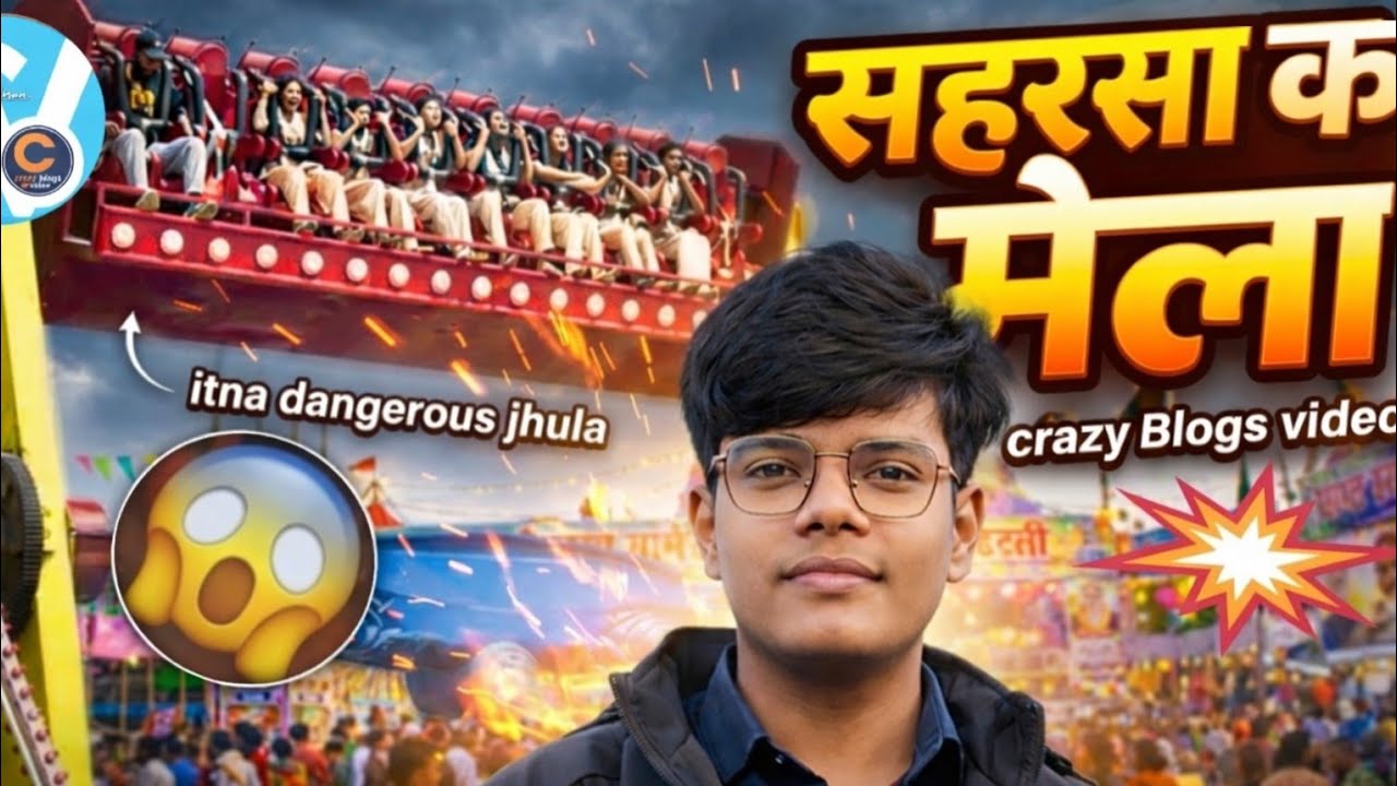 SAHARSA SARD MELA2026// SAHARSA BLOG VIDEO// FUNNY VIRAL VIDEO 📸// SUNAMI JHULA // @CRAZYBLOGSVIDEO/