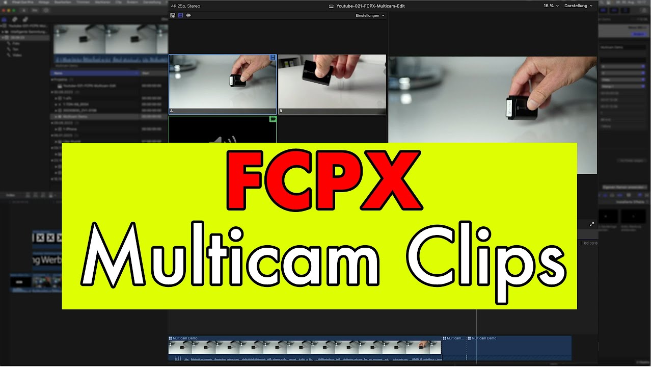 FCPX Final Cut Pro X Multicam Anwendung - kurz und knapp