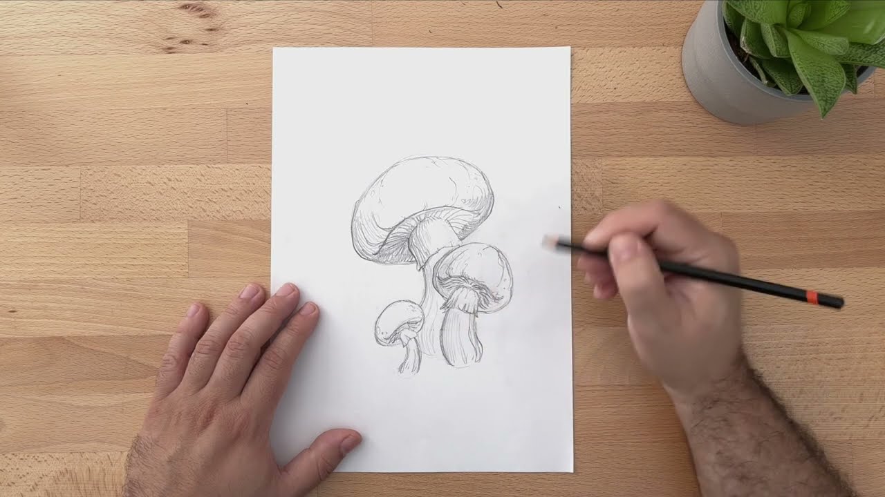 How To DRAW A MUSHROOM Step-By-Step [Beginners’ Guide]