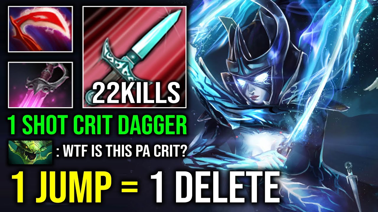 How to Solo Mid PA Against Invoker with 1 Shot Dagger Unlimited Crit Khanda Phantom Assassin Dota 2
