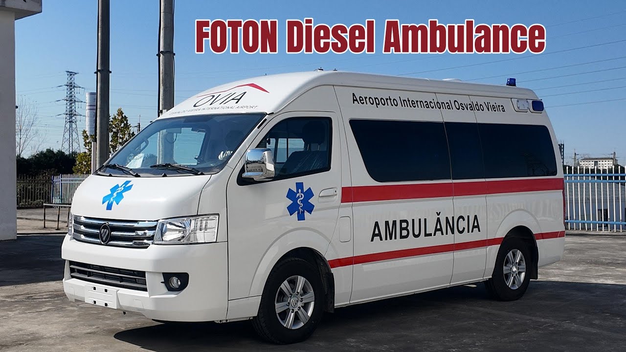 Guinea Bissau | FOTON Diesel Ambulance Cummins Engine for Airport and Hospital Use