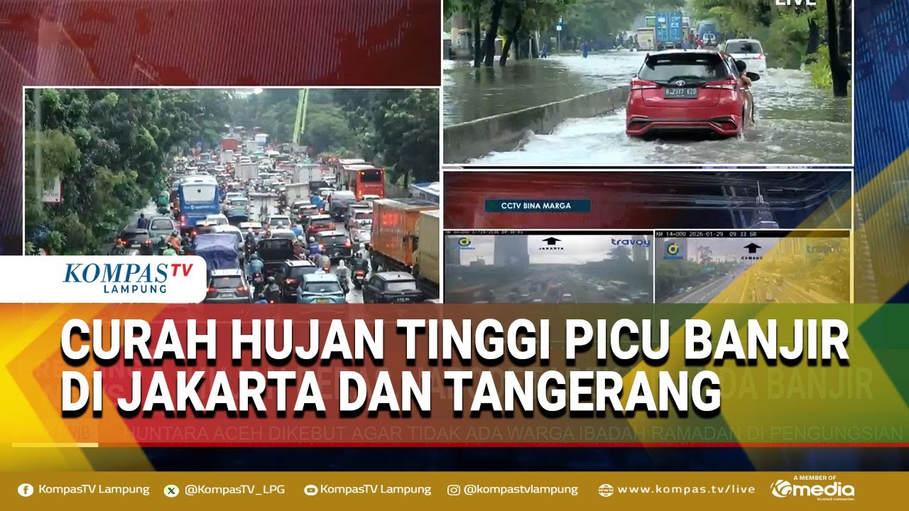 Jakarta dan Tangerang Kebanjiran Usai Diguyur Hujan Lebat