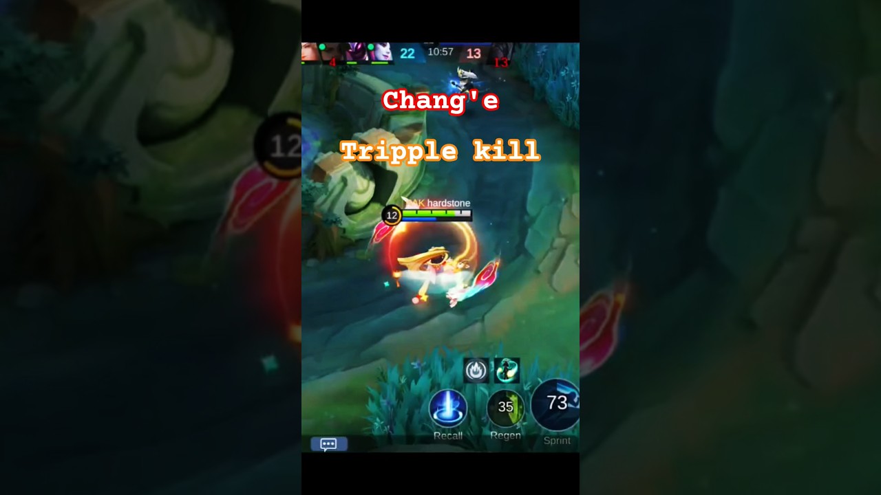 Chang'e tripple kill #mobilelegends #hardstonegaming #mlbb #mlbbgameplay #mlbbmoments #mlbbpro #yt