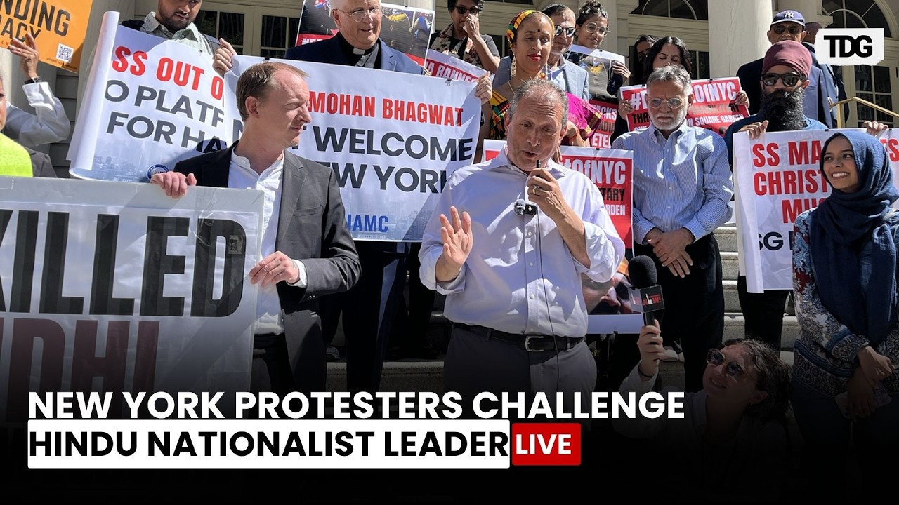 WATCH LIVE | New York Protesters Rally Against Visit by Leader of Indian Hindu Nationalist Group