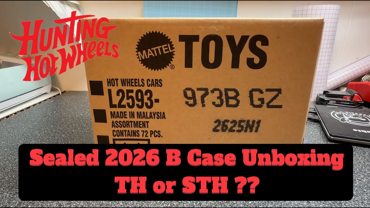 Распаковка запечатанной коробки Hot Wheels 2026 (версия B): Поиск сокровищ