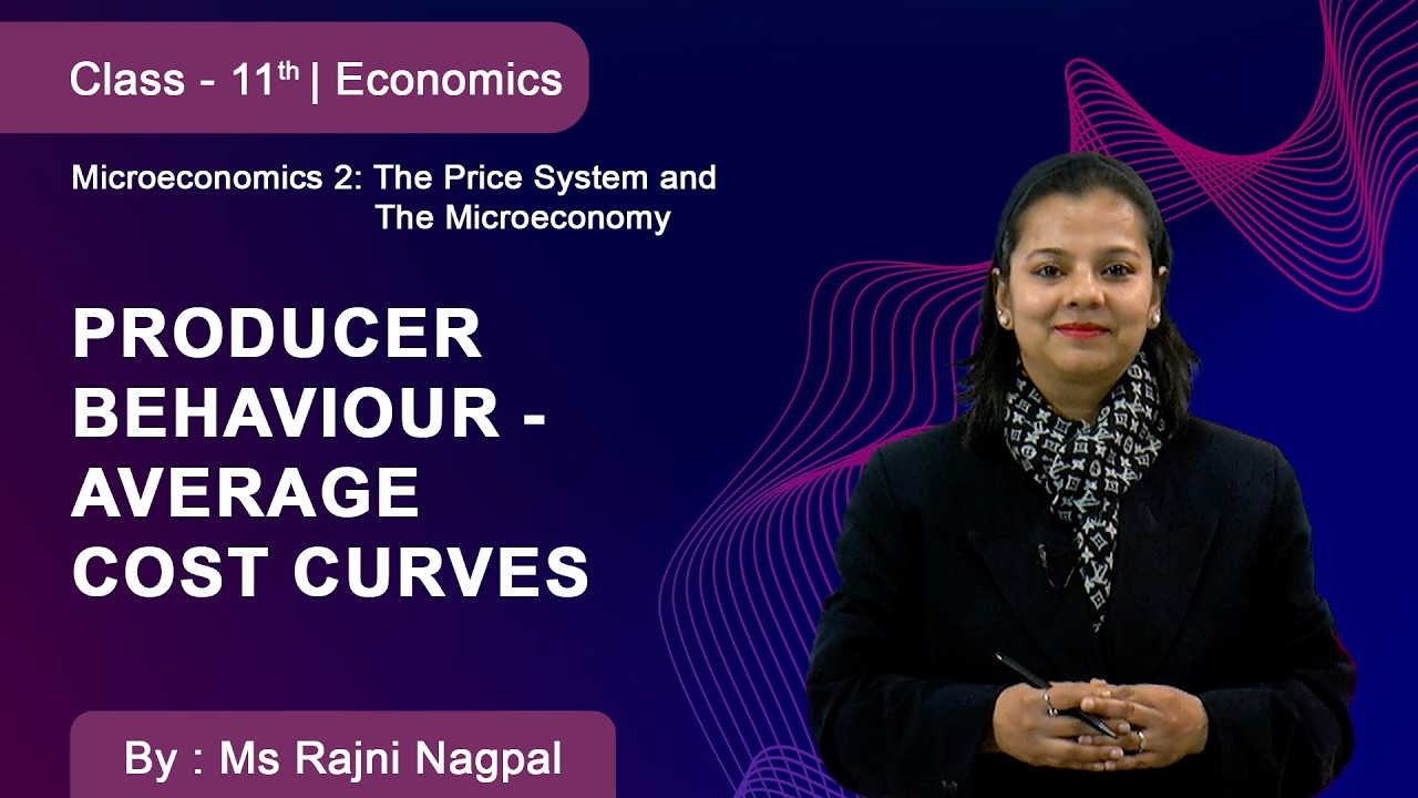 Class 11 | Economics | Producer Behaviour | Average Cost Curves
