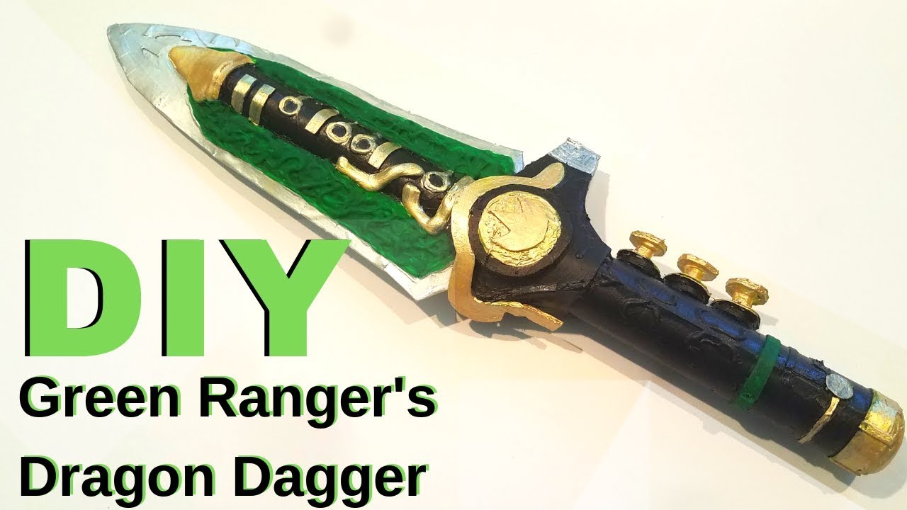 Green Ranger Dragon Dagger | Cardboard DIY