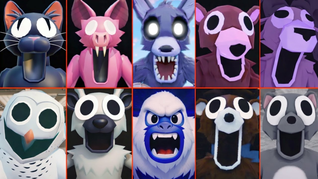 [UPD] Escape from 99 Nights in the forest monster Vs All Same Versions Jumpscares#99nightintheforest