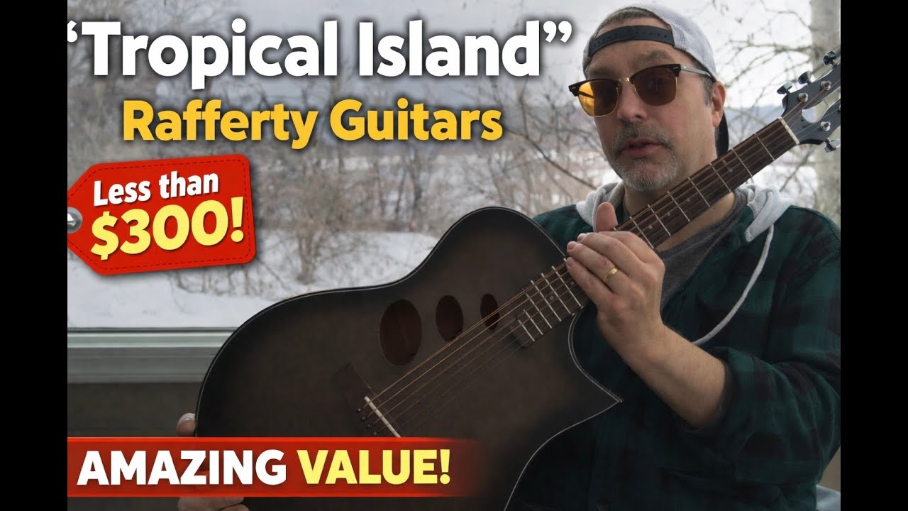 Rafferty “Tropical Island” Acoustic Electric Review | AMAZING Under $300 Guitar!