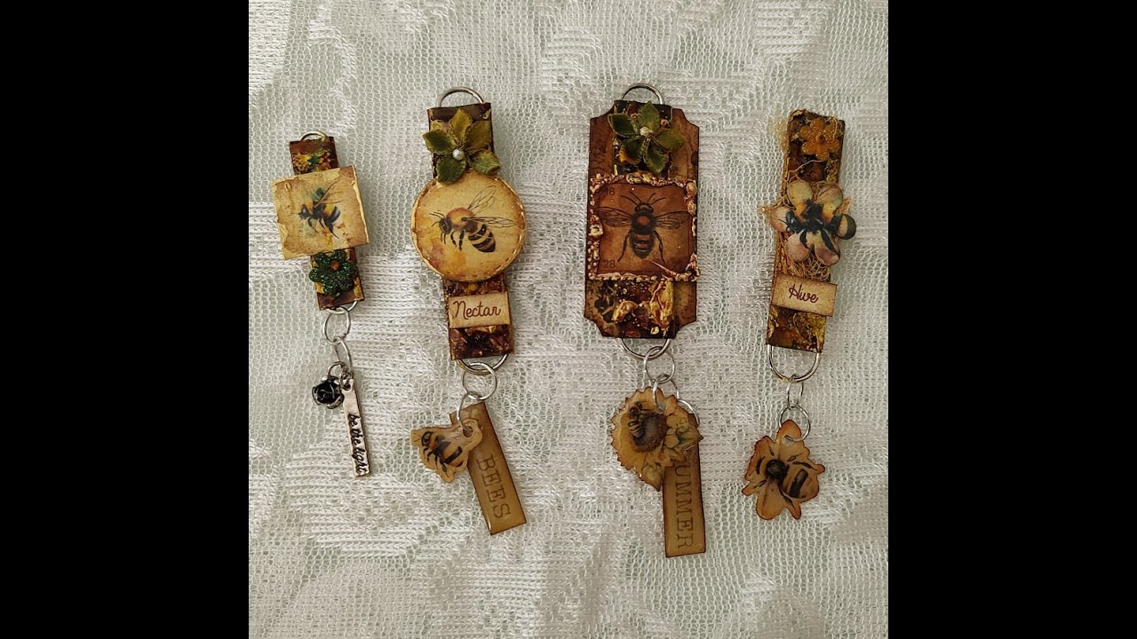 Grungy Mixed Media Masked Paperclips – Grungy Bee Journal