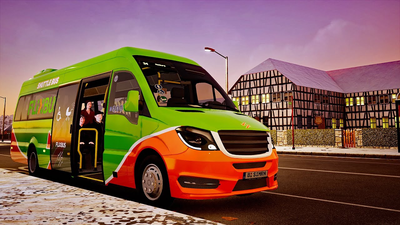 Mercedes-Benz SPRINTER ! ! ! Fernbus Simulator ! ! ! DLC W906 ! ! ! Gameplay ! ! !