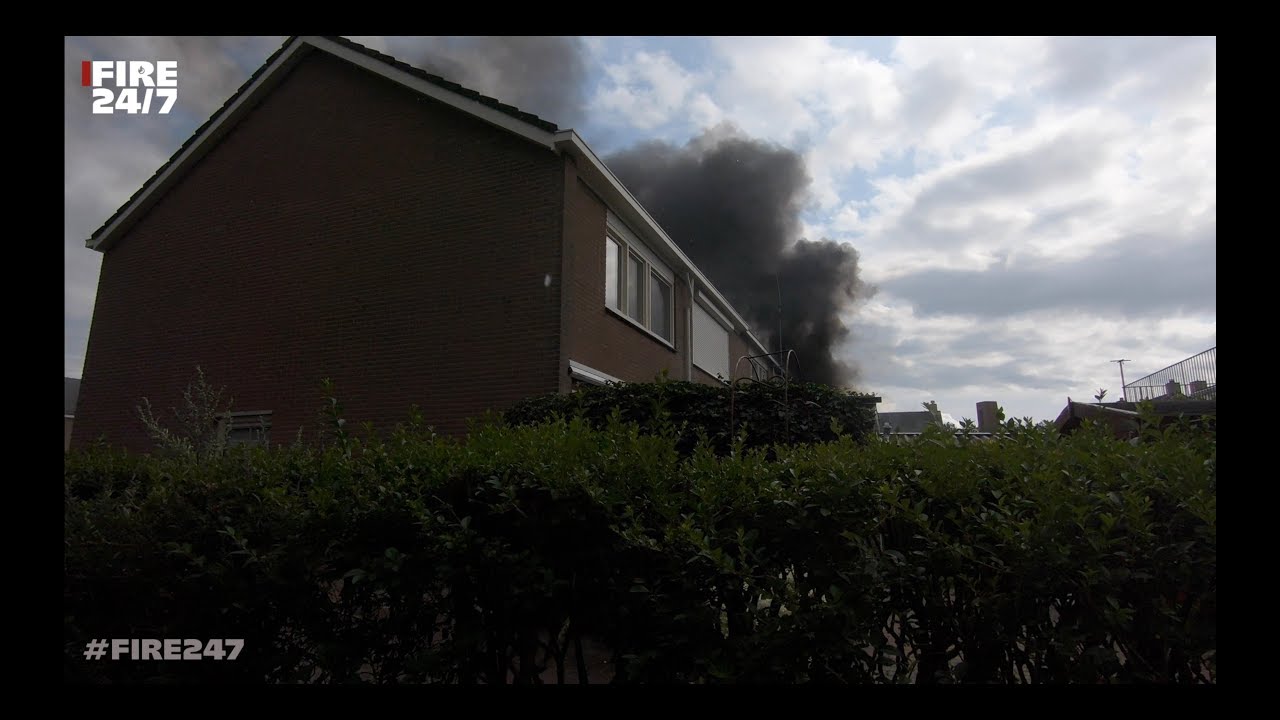 DUTCH FIREFIGHTERS - UITSLAANDE WONINGBRAND - PRIO1