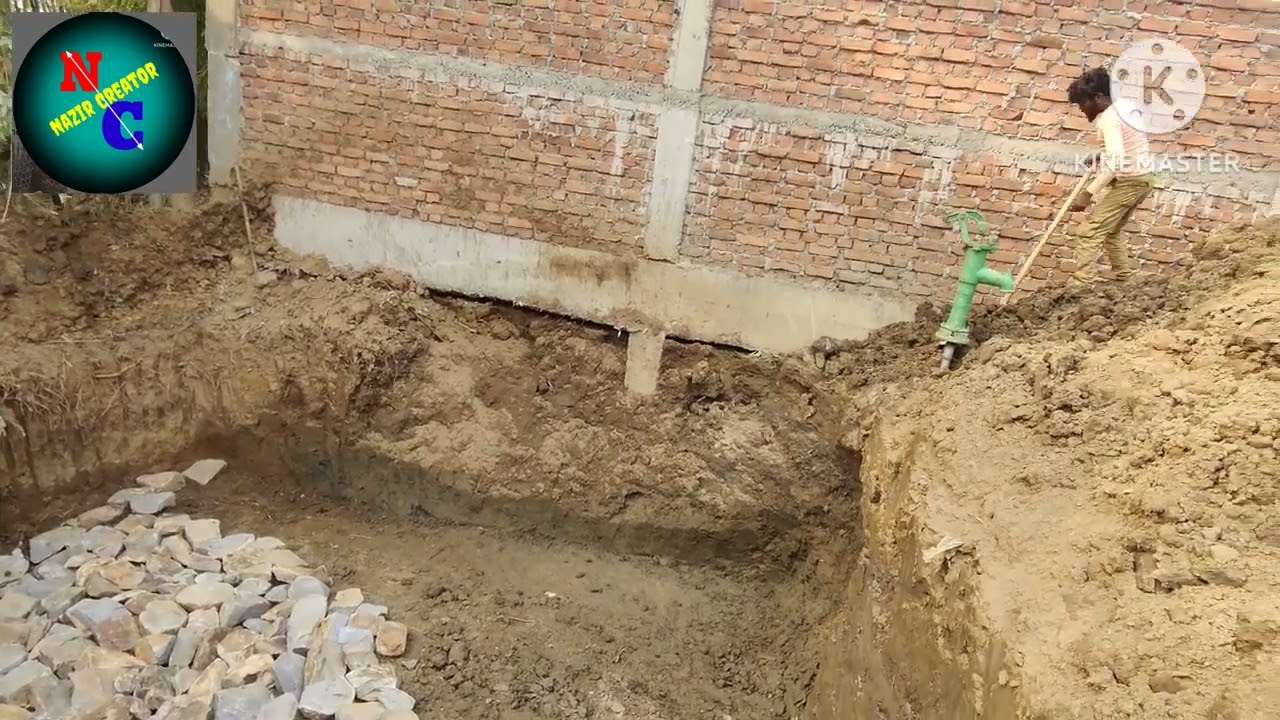 septick tenk and post fiting working proses   building construction working  Nazir creator 1