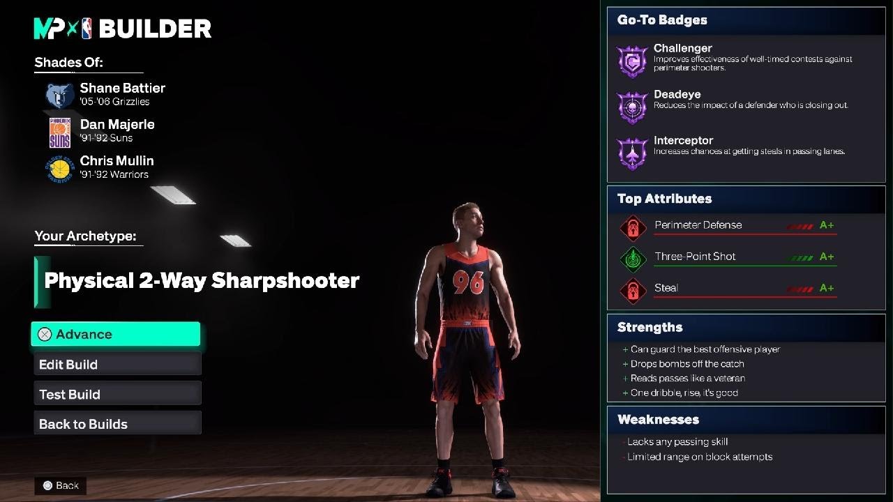 NBA 2K26 Physical 2-Way Sharpshooter Build