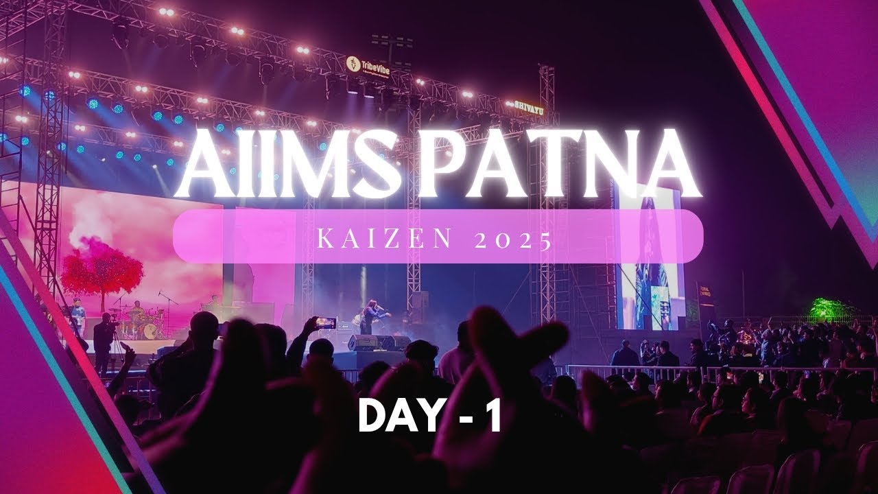 AIIMS Patna Kaizen 2025 Day 1 | Monali Thakur Live | DJ Viola 🔥 Full Festival Vlog