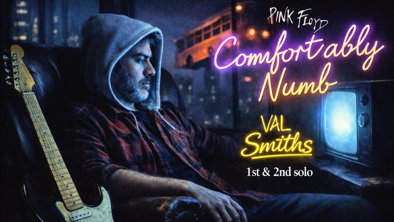 COMFORTABLY NUMB - Pink Floyd - 1st & 2nd Guitar Solo Cover