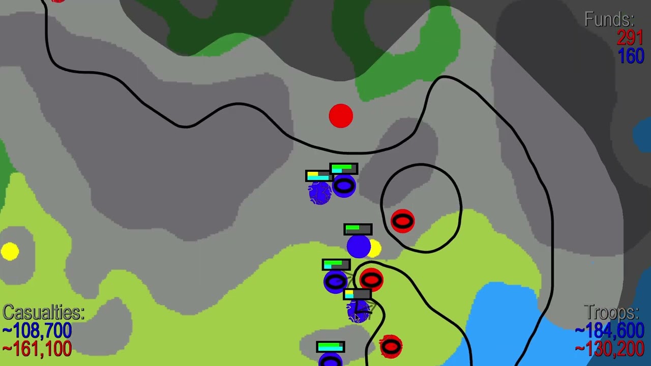 Горы, степи и поля. War of Dots.