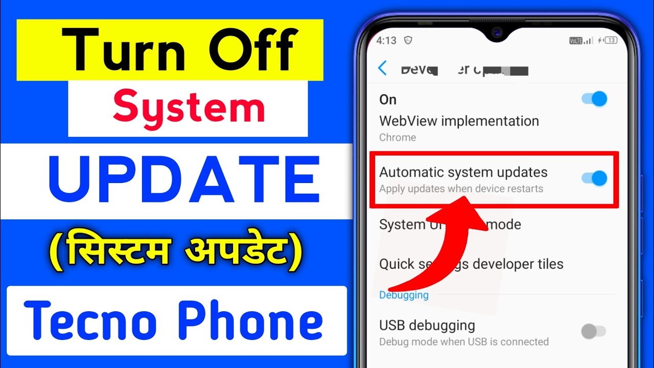 How To Turn Off System Update In Tecno Phone | Tecno Phone Mein System Update Off Kaise Kare