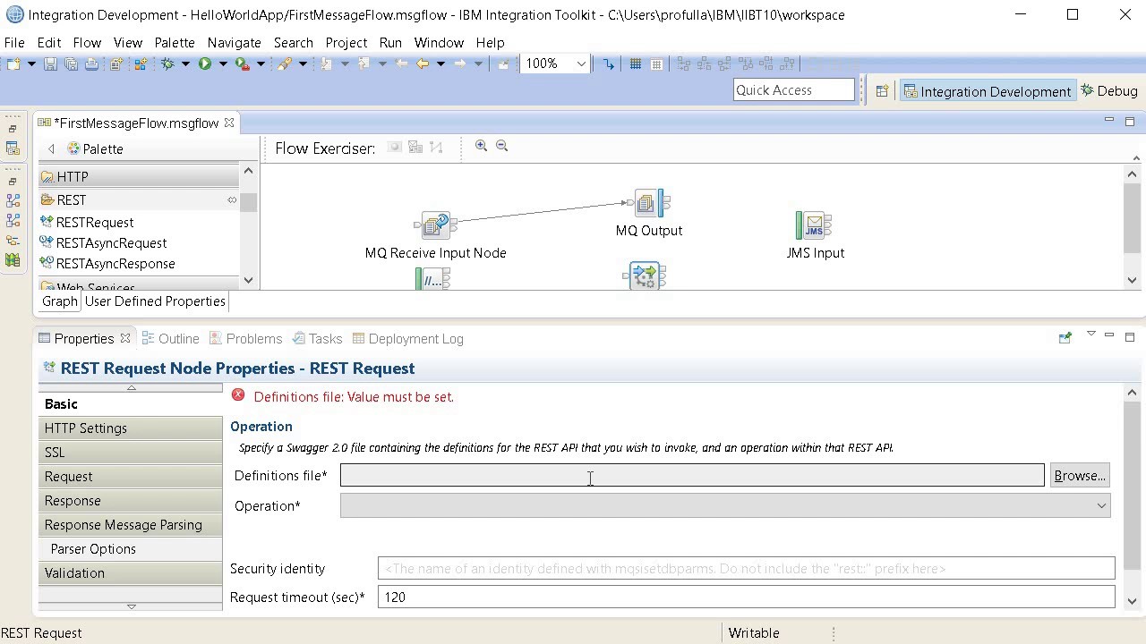 4 IBM Integration Bus v10 Tutorials Message Flow Overview