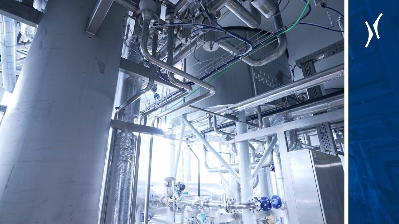 A new Steinecker process section at Lindemans Brewery in Belgium