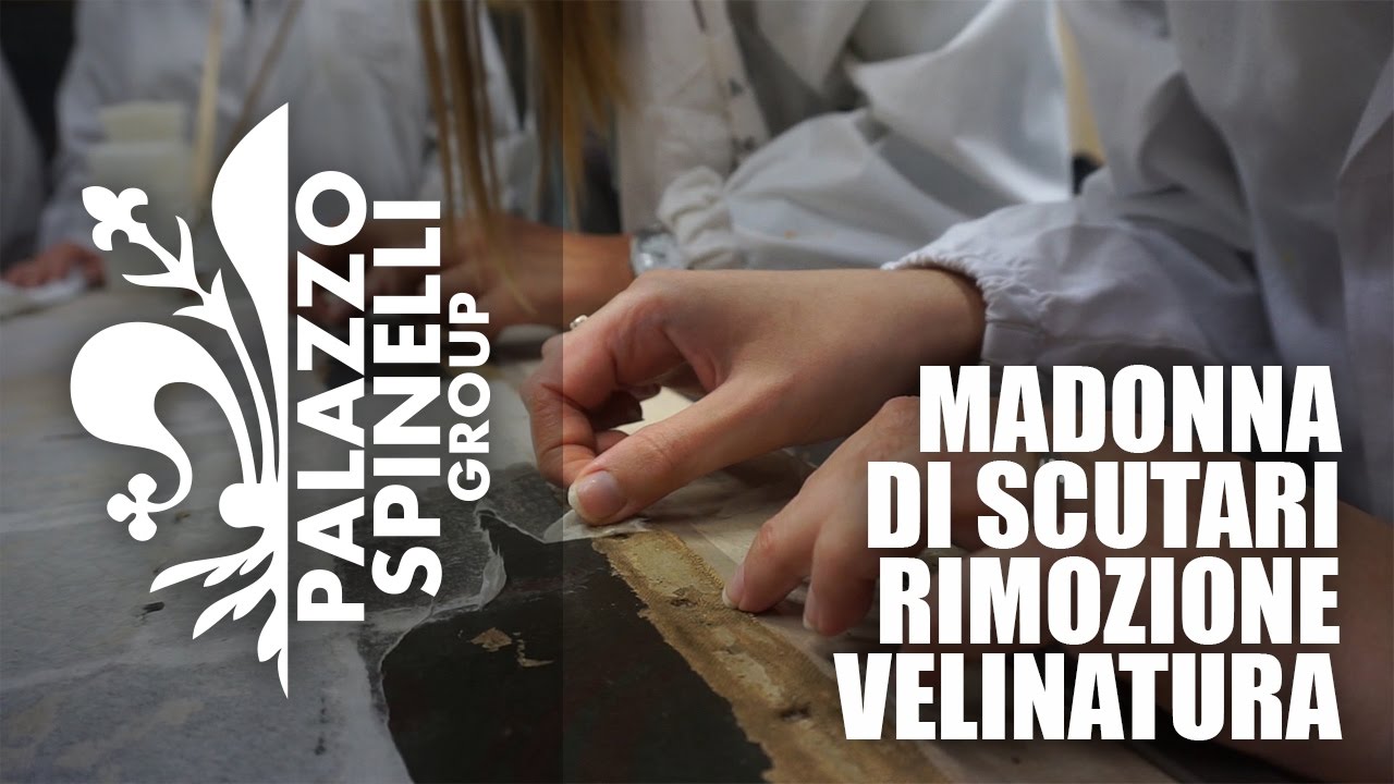 Madonna di Scutari - Rimozione velinatura