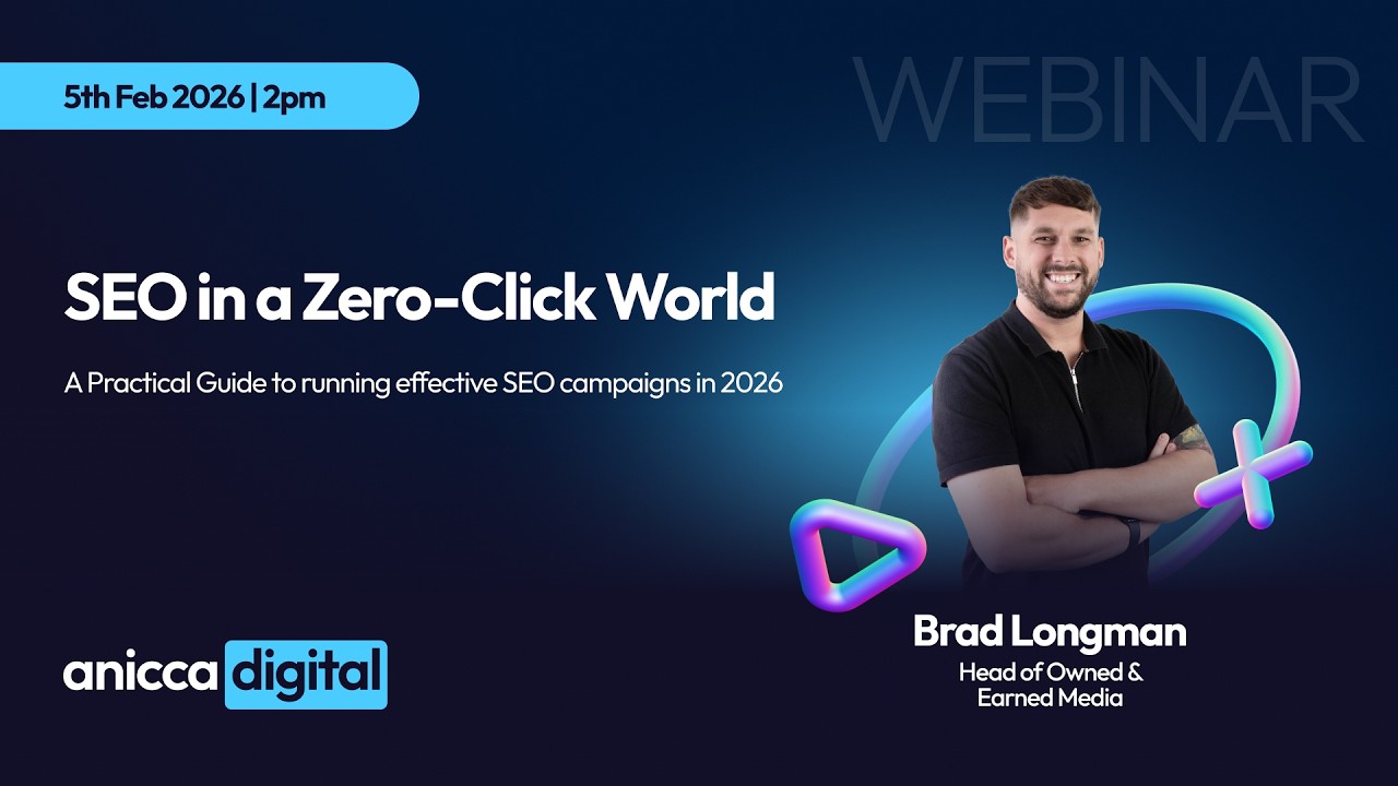 SEO in a Zero-Click World -Thurs 5th Feb - Anicca Digital