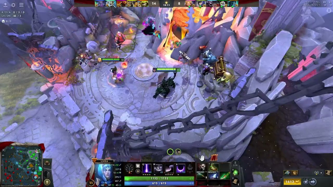 Dota 2 Luna( facet:Moonshield) turbo