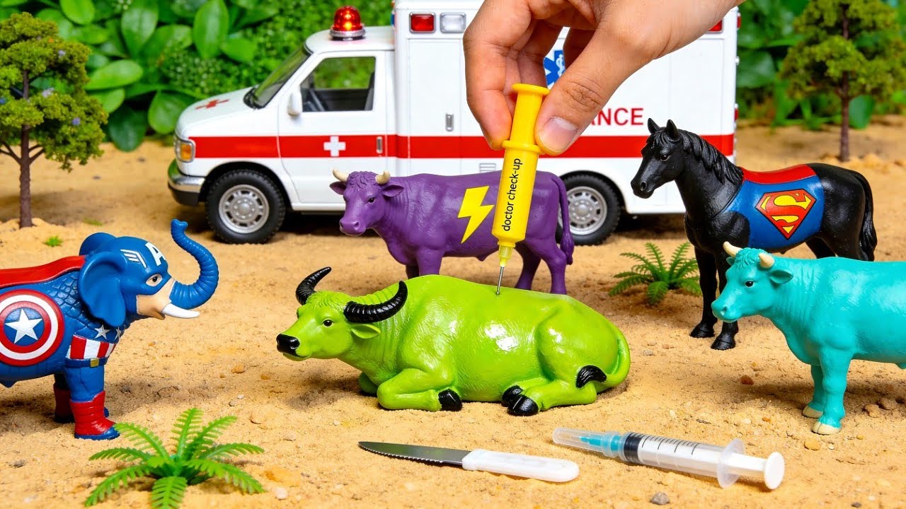 AMAZING Toy Animals Walking 🐄🐘 | Cow & Elephant | WADIDAU‼️