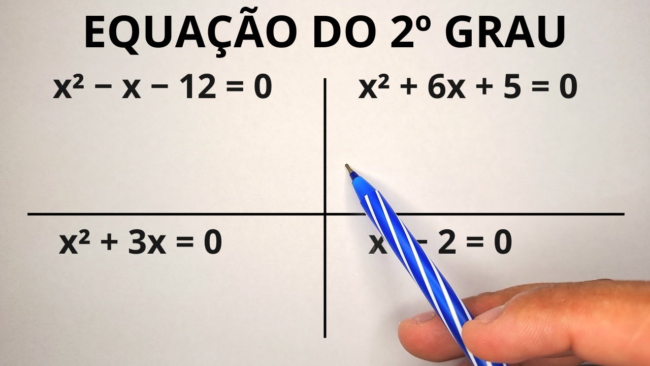 EQUAÇÃO DO 2° GRAU EM APENAS 10 MINUTOS | Prof.Marcelo