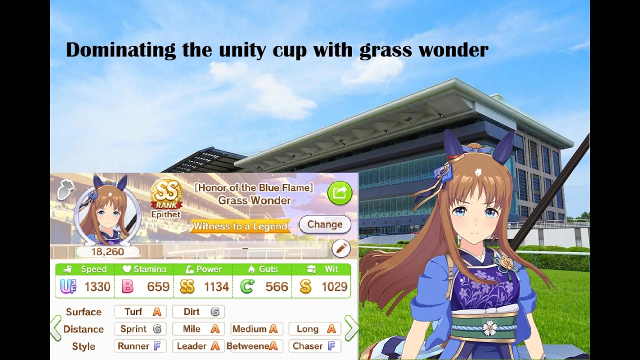 Grass wonder unity cup | Starting a F2P account in the japan server of Umamusume in 2026.