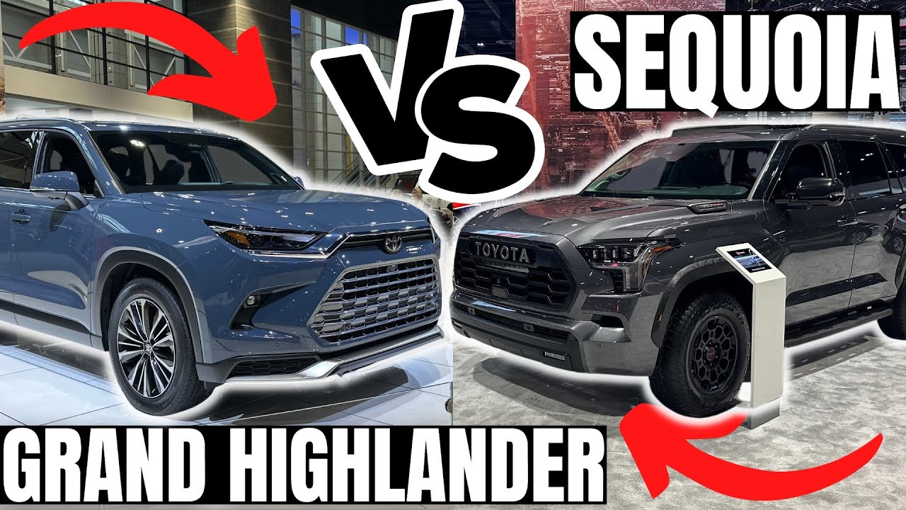 Battle For Toyota's #1 SUV!! Grand Highlander vs Sequoia - Side By Side Comparison