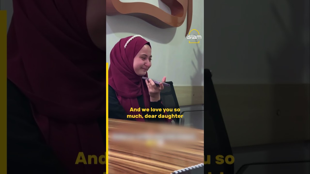 Emotional call: Daughter tells her father she&rsquo;s now a hafiz of the Quran | Islam Channel