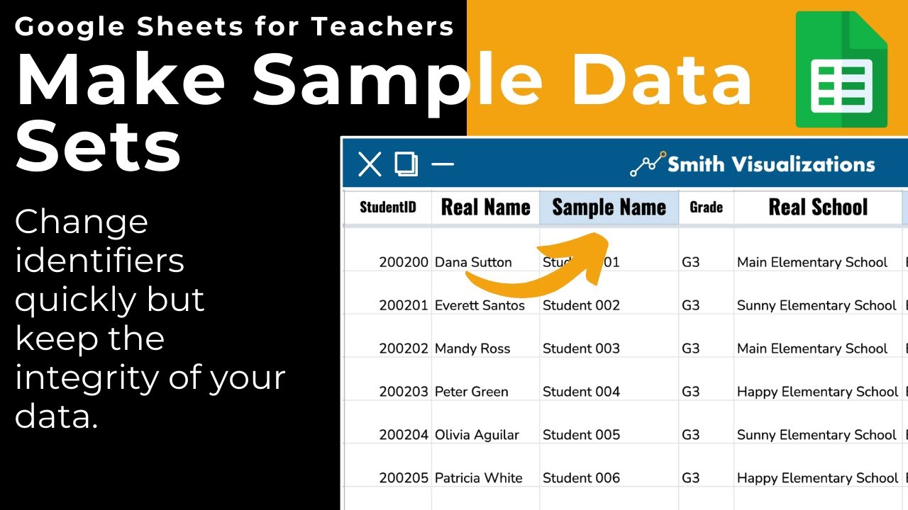 Create Your Own Sample Data Sets Google Sheets and Google Data Studio for Educators