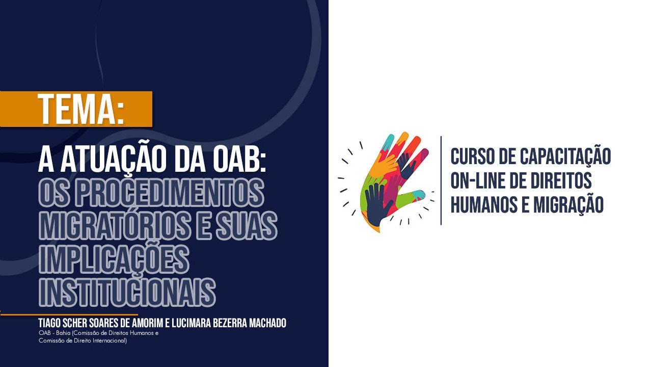 Curso de Capacita&ccedil;&atilde;o on-line em Direitos Humanos e Migra&ccedil;&atilde;o NAMIR-UFBA
