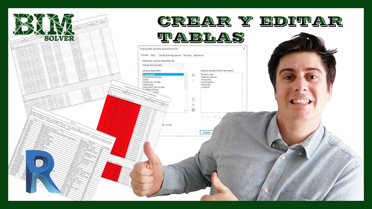 CREAR Y EDITAR TABLAS EN REVIT