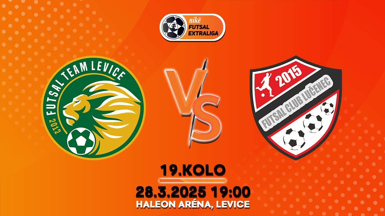 19.KOLO NFE: Futsal team LEVICE - MIMEL LUČENEC
