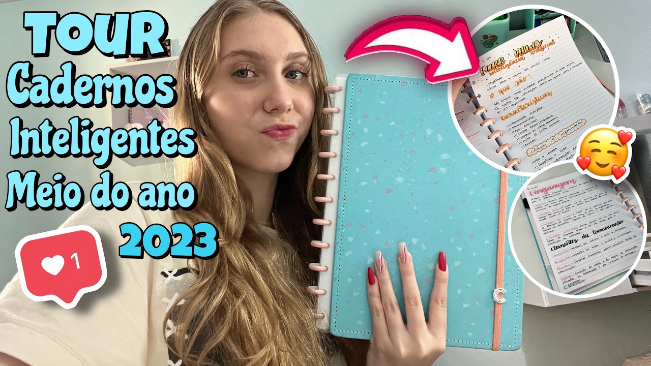 TOUR PELOS MEUS CADERNOS INTELIGENTES NO MEIO DO ANO | organizado?