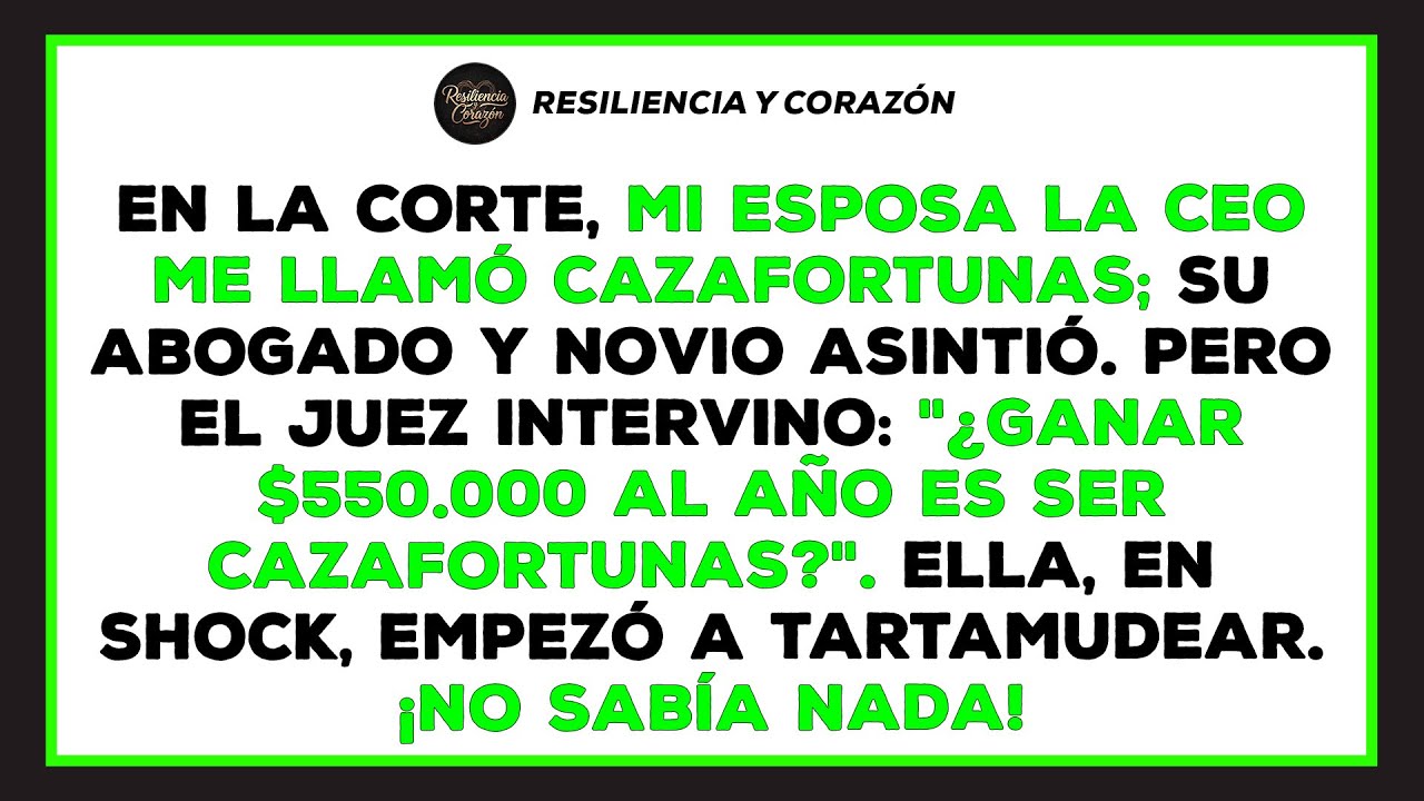 En la corte, mi esposa la CEO me llamó cazafortunas. Su abogado, también su novio, asintió.