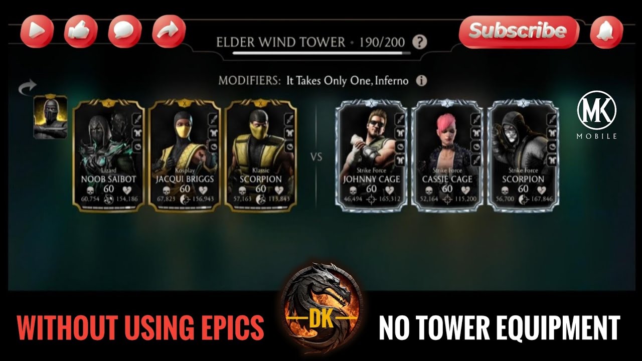 Fatal Elder Wind Tower 190 & Reward 🎮 Mortal Kombat Mobile▫️MK Mobile #mortalkombatmobile #mkmobile