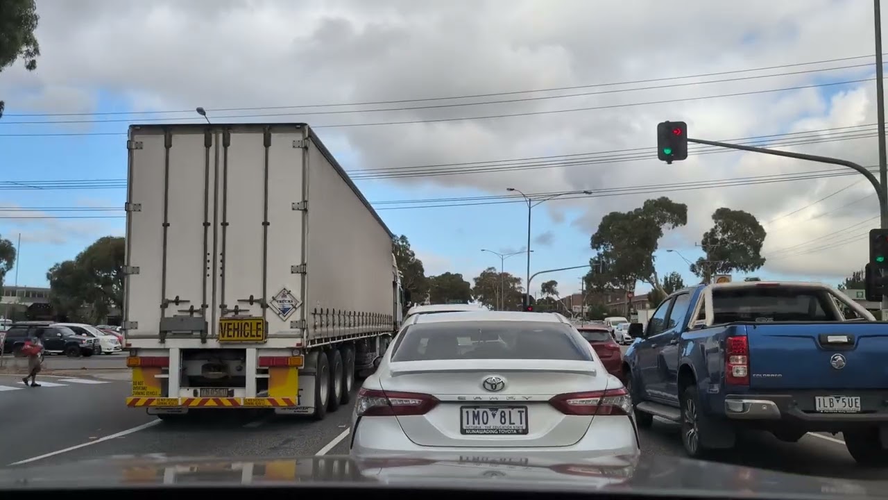 Automobiles on the roadway