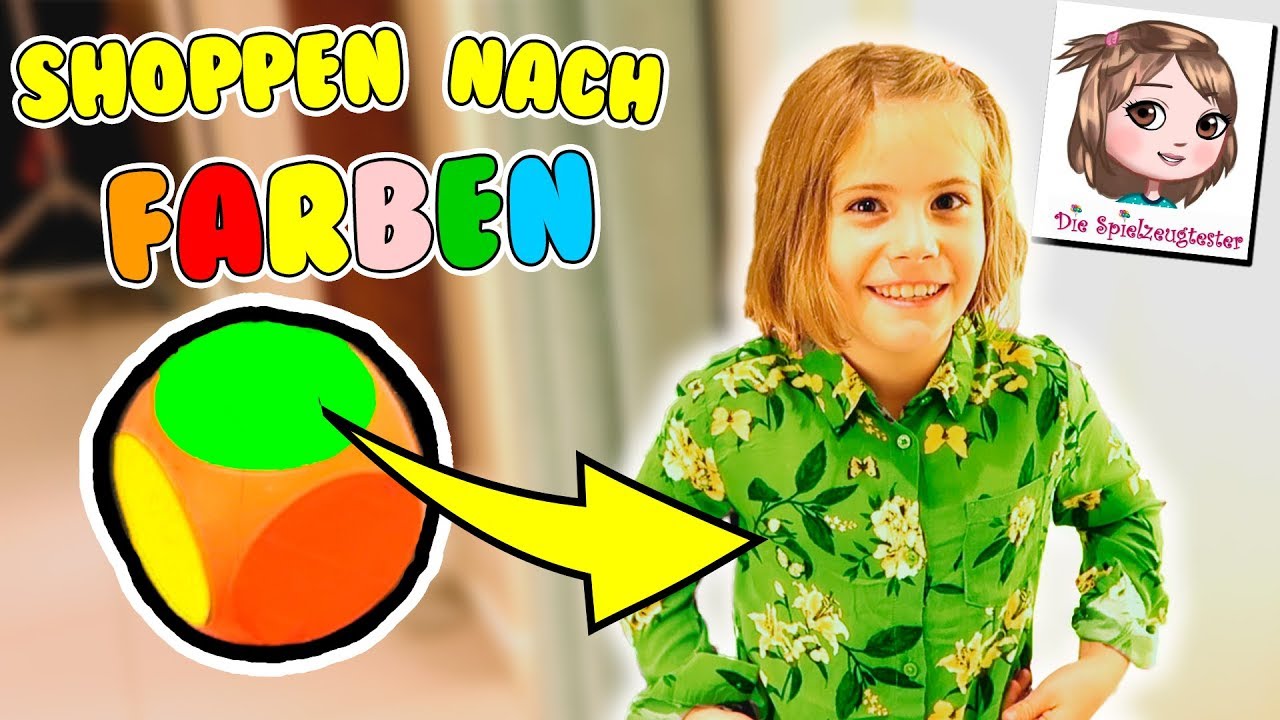 SHOPPEN NACH FARBEN CHALLENGE 🌈  Hilfe! Hannah muss sich ihre Klamotten würfeln