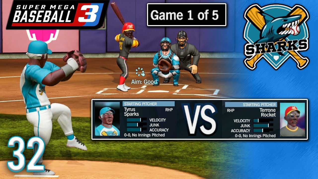 Sharks Make Their Playoff Debut! - Super Mega Baseball 3 Franchise - Ep.32
