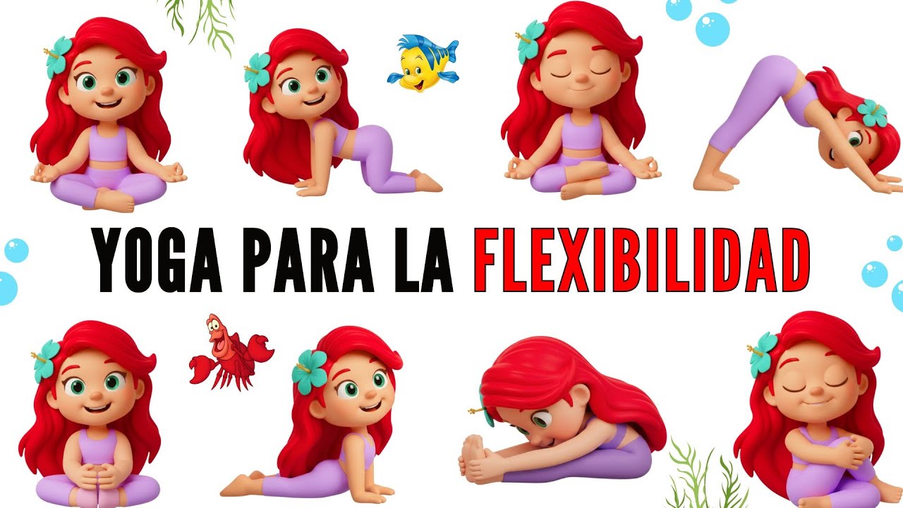 Yoga con Ariel | Movimientos suaves y magia de hielo | Yoga para niños con diversión