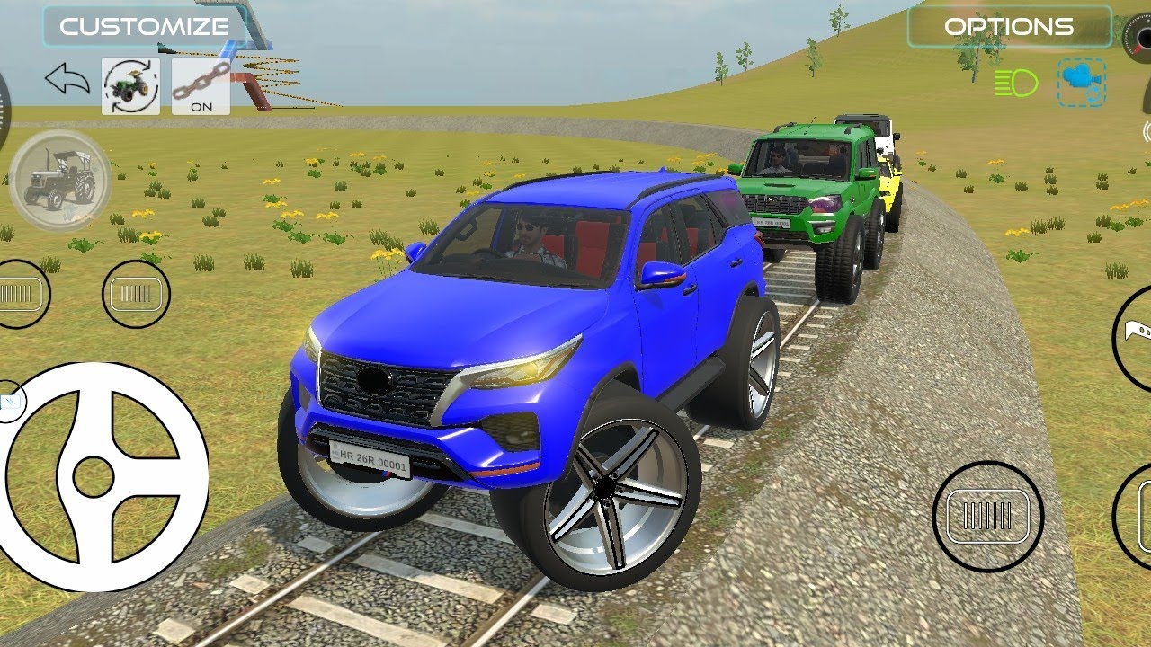 Drive Dumper and Unloading Stone From Dumper Truck in Game#fortuner #4x4#scorpio #thar #gameplaypt30